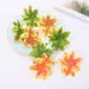 10Pcs Artificial Maple Leaves Fake Fall Leaf Artificial Plants For Autumn Decoration Wedding Home Wreath Christmas Decoration