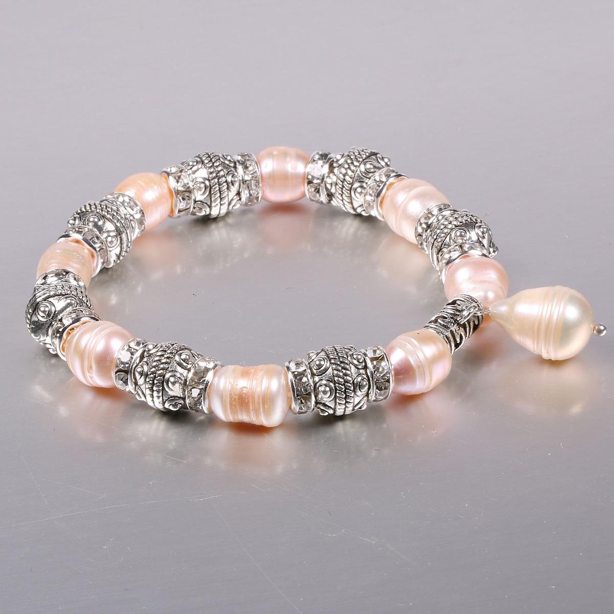 

Женский браслет, модный стиль, браслет с искусственными бусинами для свадебного платья, одежды, ювелирных аксессуаров 19cm