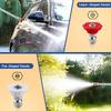Heavy Duty Spray Hose Nozzle Set For Garden Hose With 2 High Pressure Tip for Car Wash Patios Backayrd Cleaning Tasks