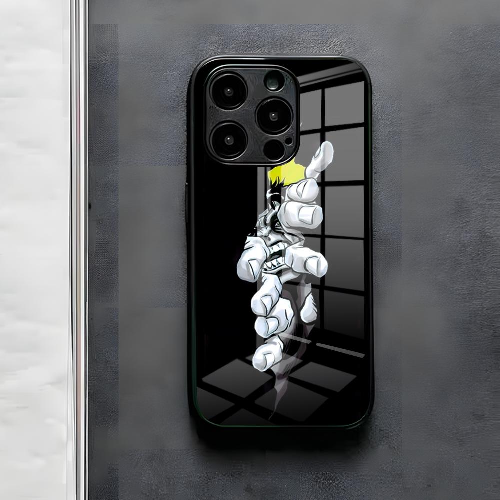 Superhero H-Hulk Phone Case For IPhone 17 Air 16 E Pro Max 15 14 13 Mini 12 Pro 11 Max Plus Black Glass Cover
