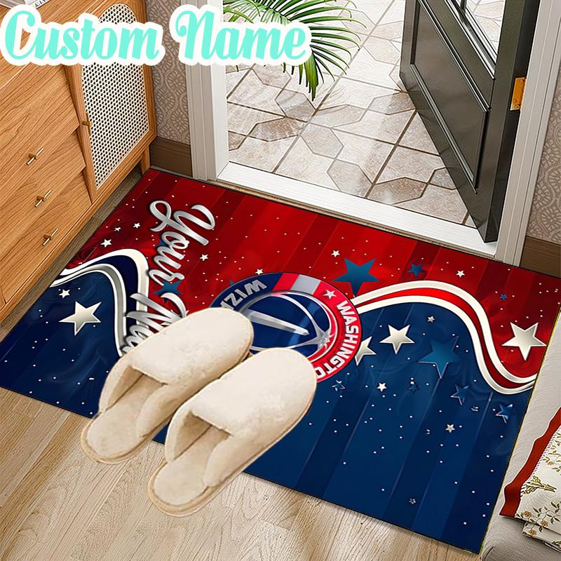 Custom Name Washington basketball Logo Rug Office Rug Chair Mat Non Slip Carpet Rugs for Bedrooms Dining Room Living Room Home Decor gifts