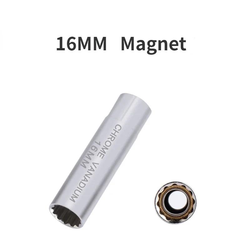 Universal-Zündkerzenstecker Zündkerzenschlüssel magnetische Schrapnell-Zündkerzen-Demontage automatisches Reparaturwerkzeug 12/14/16 mm