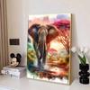 Diamond Painting Art Painting Set DIY Elephant Cross Stitch Round Gemstone Decoration Home Wall