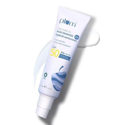 2% Niacinamide Sunscreen SPF 50 PA+++ With Rice Water | UVA/ UVB Protection | Dermatologically Tested |50 G