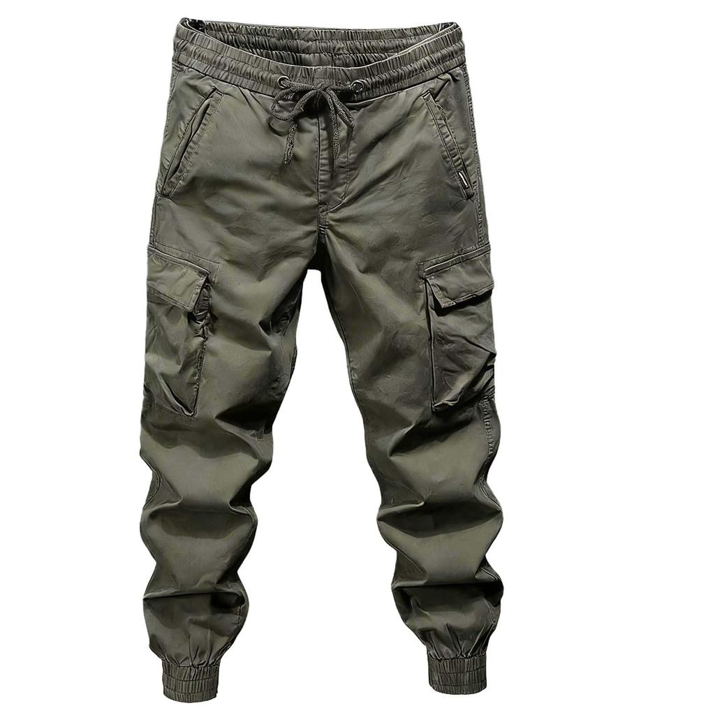 Herren Lockere Passform Elastischer Bund Wander-Arbeits-Cargo-Jogginghosen Für Outdoor-Camping-Fischen Mehrere Taschen