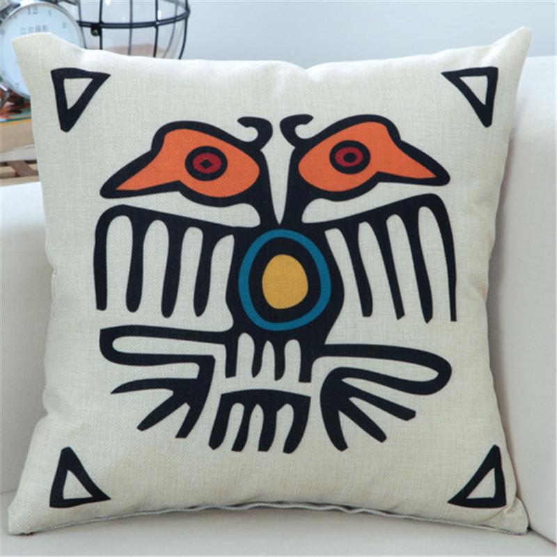 45x45cm Classic Vintage Ethnic Style Printed Cushion Cover Home Office Shop Sofa Chair Decorative Throw Pillowcase