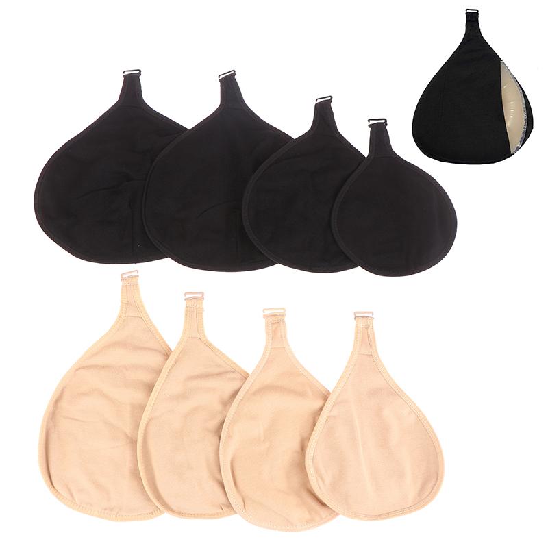 Portable Soft Breathable Cotton Breast Prosthesis Protective Pocket Hook Case For Mastectomy Fake Breast Care Bags