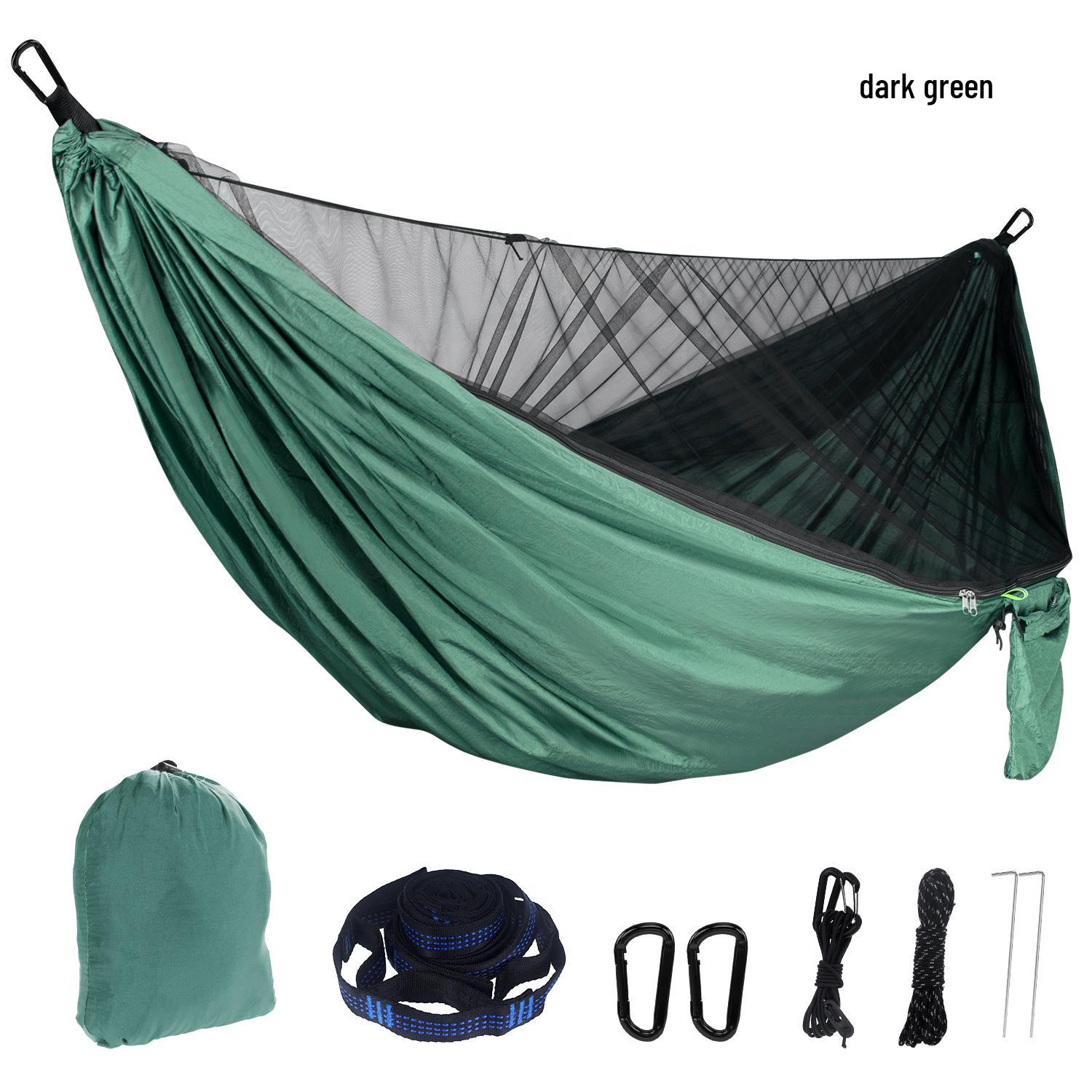 

Быстрораскладной гамак с москитной сеткой: Кемпинг на открытом воздухе с нейлоном 210T и зашифрованной сеткой