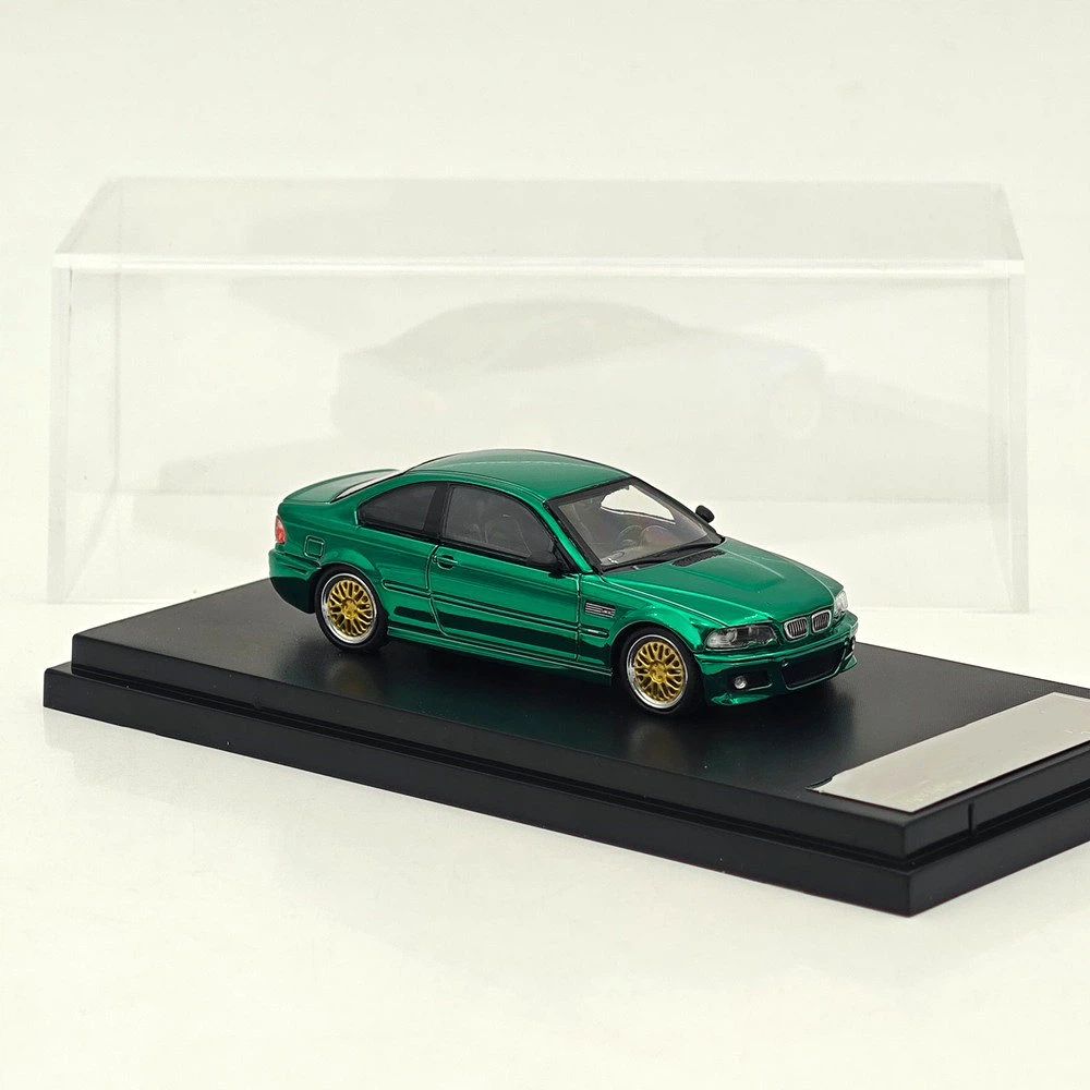 SW X SH 1/64 E46 M3 Coupe Rennsport Modell Die-Cast Metallauto Miniatur Limitierte Sammlung Spielzeugfahrzeugmodelle