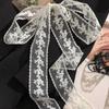 Woman Lace Scarf Neck Decoration Neck Scarf Elegant Flowers Vintage Style Head Decoration