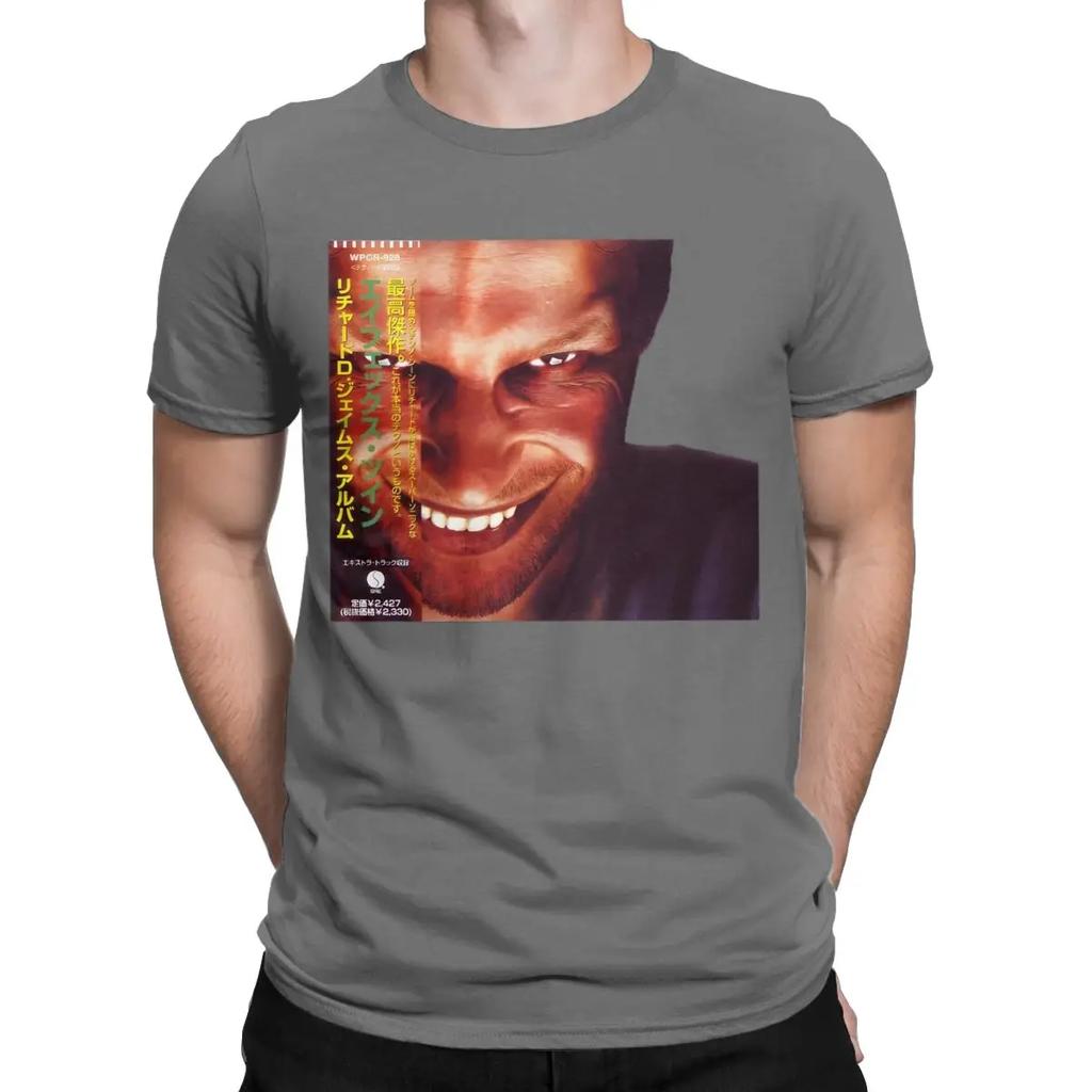 Aphex Twin - Richard D T-shirt da Uomo in Cotone T-shirt Divertenti Girocollo Maglietta a Maniche Corte Abbigliamento Taglie Forti