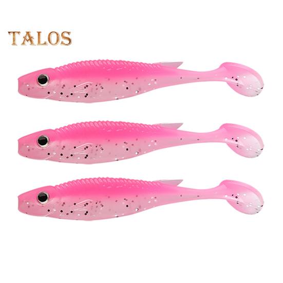 

3 шт. 7,5 см/2,6 г мягкая рыболовная приманка с блестящим хвостом-лопастью реалистичная бионическая цветная силиконовая искусственная приманка для пресноводной рыбалки в соленой воде B