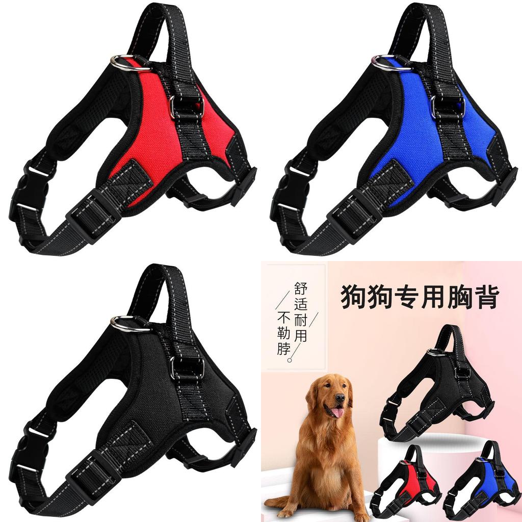 Premium 600d Oxford Fabric Dog Chest Harness With Comfortable Sponge Padding
