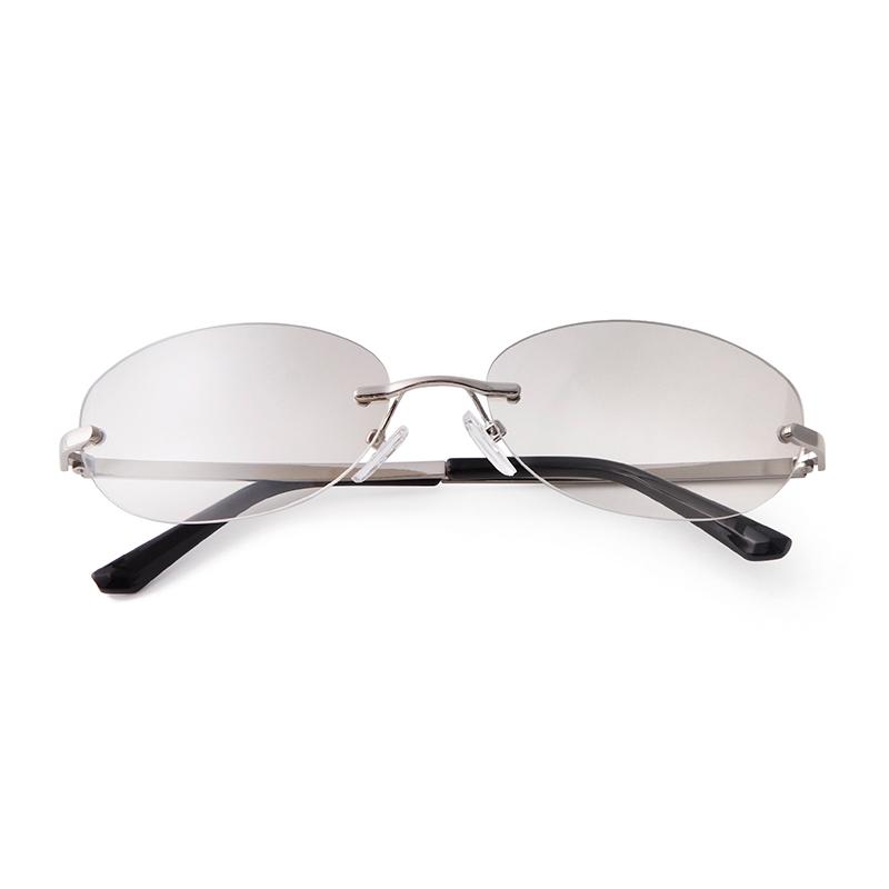 

Fashion Y2K Oval Sunglasses for Women Men Brand Design Futurist Frameless Sun Glasses Cycling Sports Glasses S8765