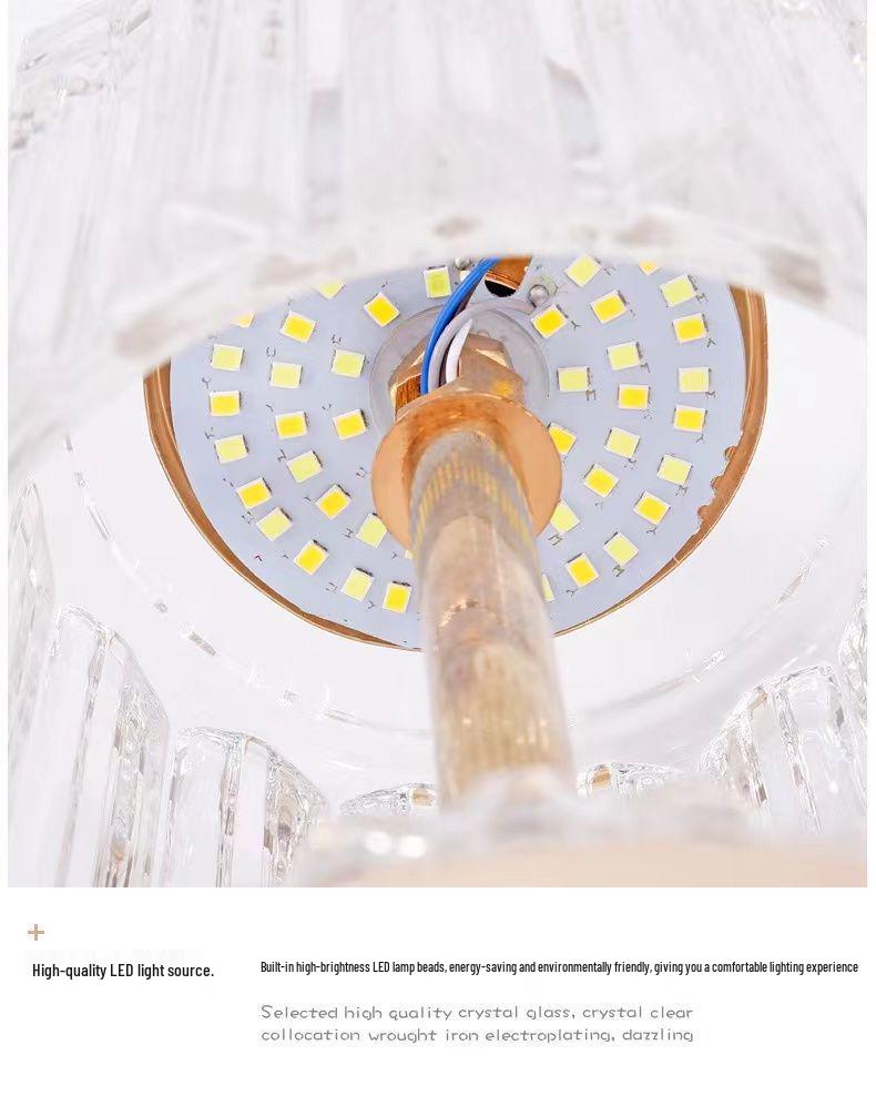 2025 Luxury Crystal Rechargeable Bedside Lamp - High-End Atmosphere Night Light