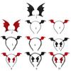 Halloween Bat Wing Shape Hairband Goth Kids Female Clip Headdress Goth Hair Clip for Hauntsed House Parties for Head Dec