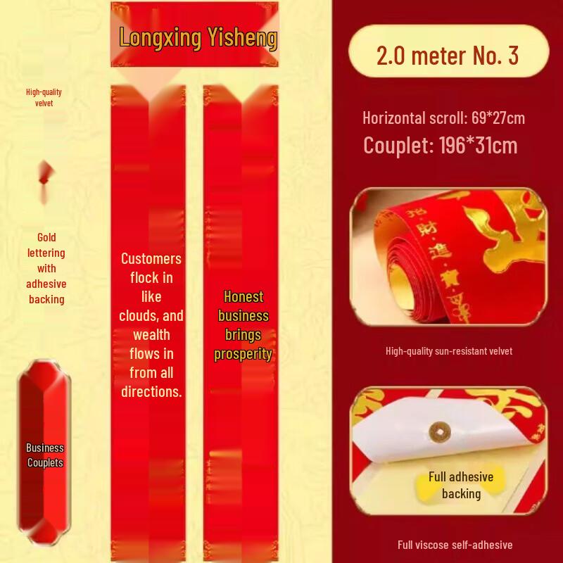 Business Prosperity Door Couplet