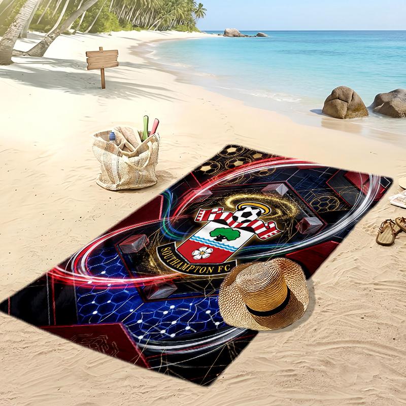 Southampton Football Print Beach Towel, Large Soft Quick Dry Towel for Beach Camping Swimming