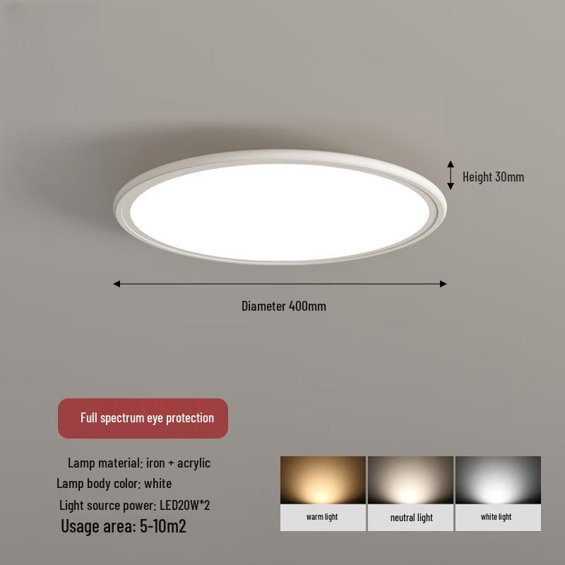 Dream Bubble Minimalist Cream Style Eye-Protection Ceiling Lamp