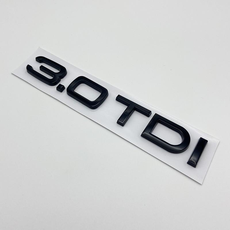 Auto 3D ABS 2.0 3.0 TDI Kofferraum Buchstaben Logo Hubraum Abzeichen Emblem Aufkleber Für A1 A3 A4 A5 A6 A7 A8 Q2 Q3 Q5 Q7