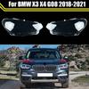 TXDQ1 Car Front Headlamp Caps For X3 X4 G08 2018 2019 2020 2021 Glass Headlight Cover Auto Case Lampshade Lamp Lens Shell