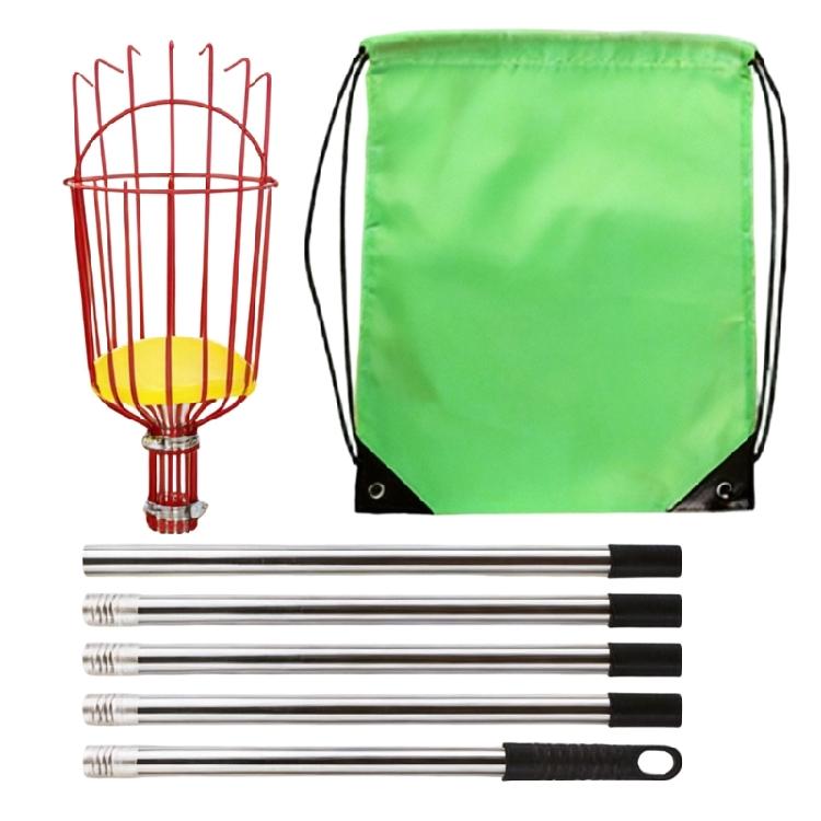 Extendable Telescopic Rod Long Handle Garden Basket Avocados Apples Fruit Picking Garden Harvesting Device for Harvesting