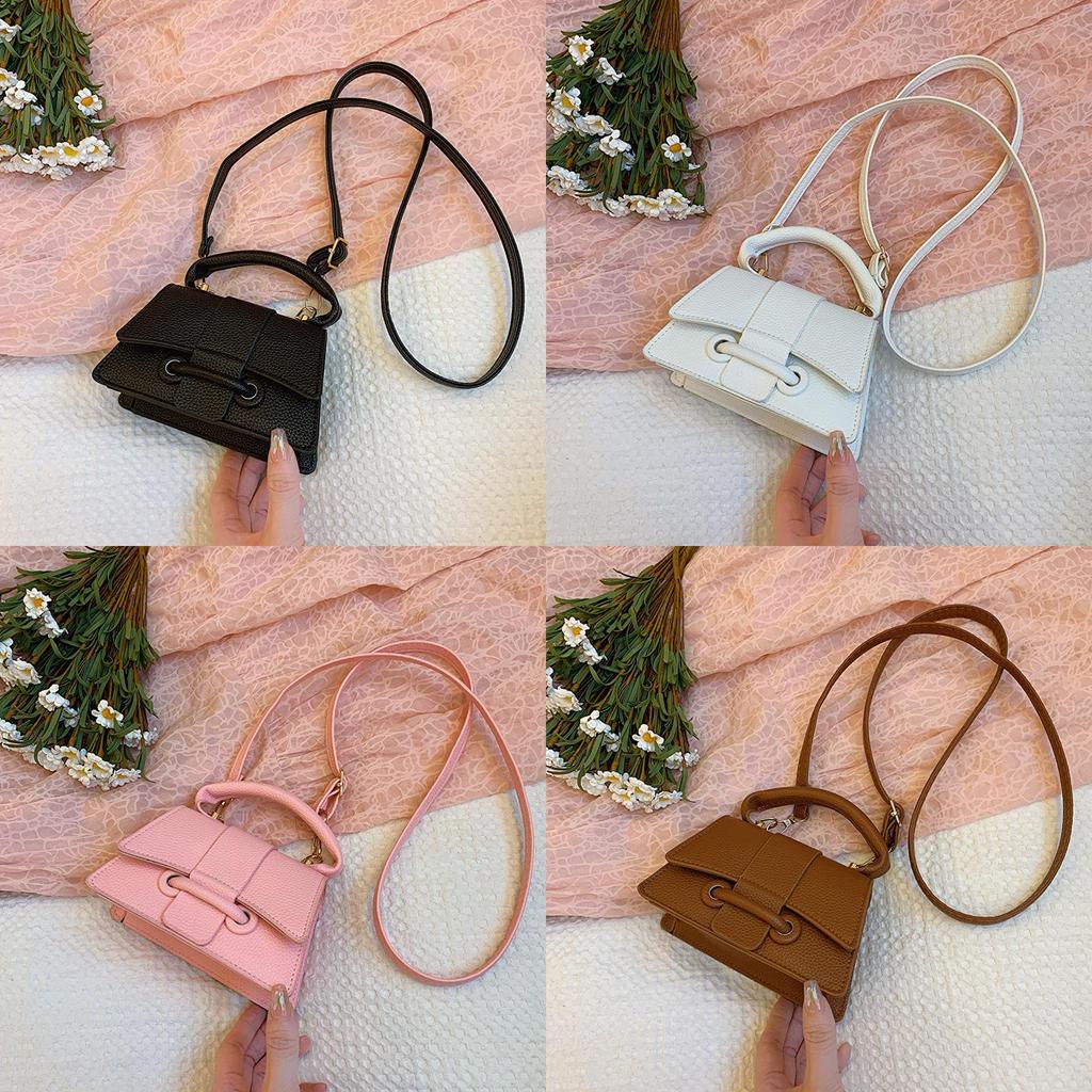 Fashionable Korean Style Shoulder Crossbody Bag Premium Pu Leather Square Bag