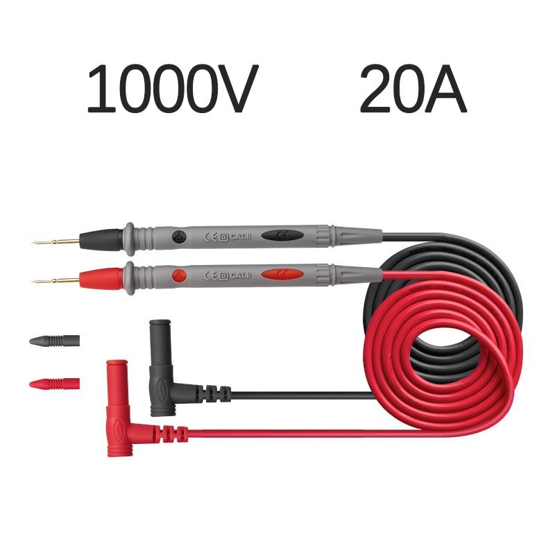 

Багатофункціональний вимірювальний метр зонд дріт 10A 20A розширений універсальний мультиметр ультрагострий комбінація зонда з нержавіючої сталі