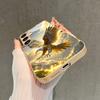 Electroplated gold new phone case for Samsung Galaxy S26 Ultra S25 Plus S24 S23 S22 fe tempered glass Artistic texture patterns
