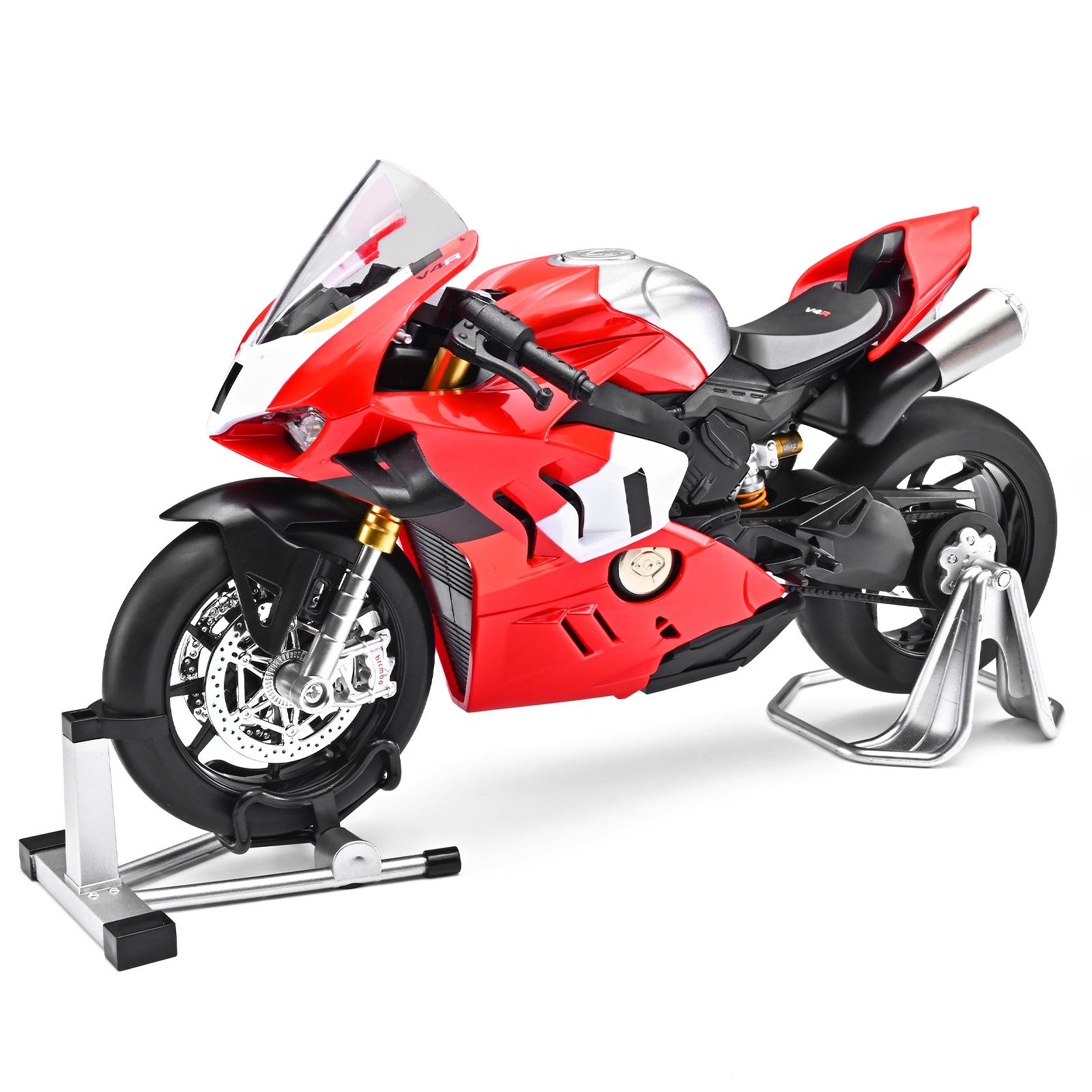

1/9 Ducati Panigale V4R Високопродуктивний Супербайк Металевий Литий Модель Мотоцикла Висока Симуляція Домашній Модний Орнамент Іграшка