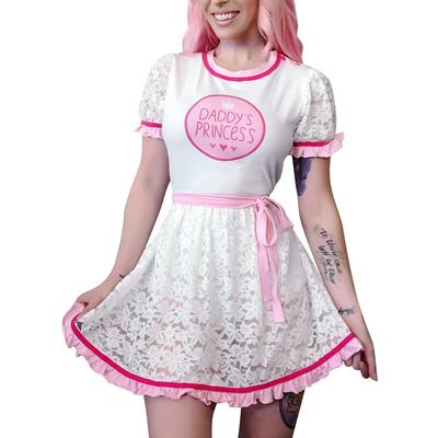 [LittleForBig] Adult Romper, Cute Lace Dress, Princess Style, Size M