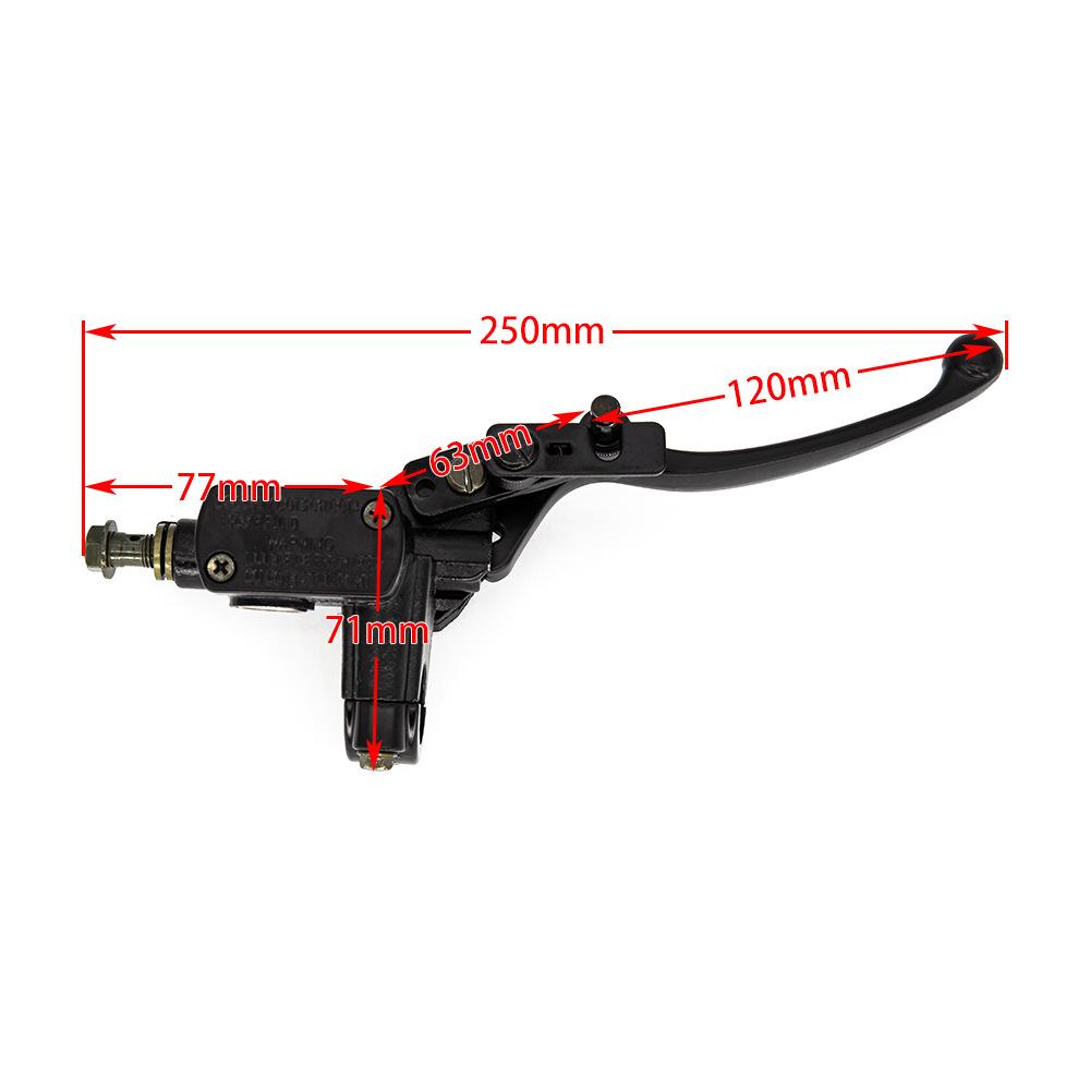 Universal ATV Beach Motorcycle Brake Pump: Four-Wheel Upper Pump Disc & Hand Brake for Left/Right