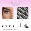 240pcs 12-Row Cluster False Lashes Natural Volume Wispy Individual Eyelashes Daily Wear