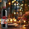 Christmas Wine Bottle Sticker DIY Self-Adhesive Stickers Easy To Use 12x10cm