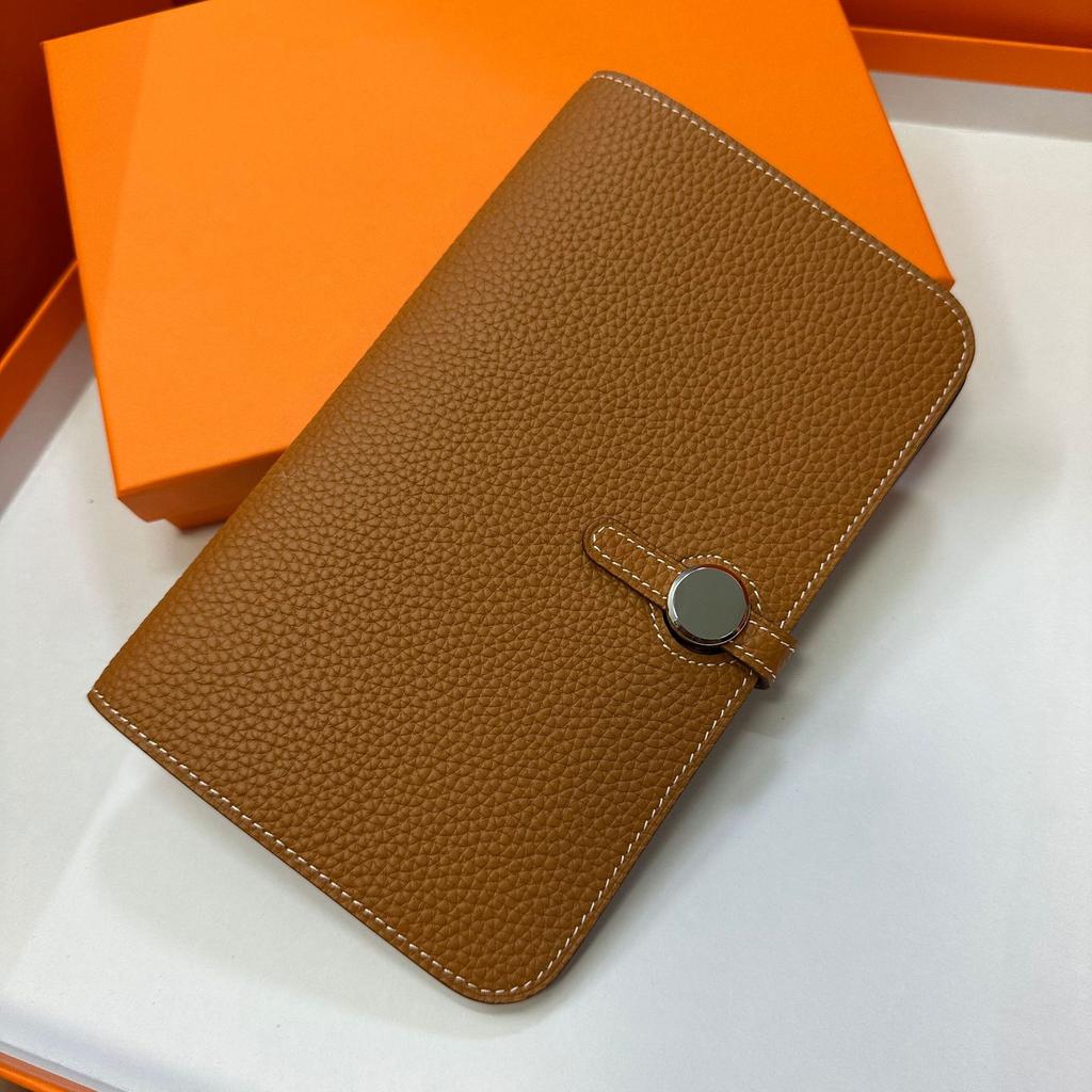 Primul strat togo piele de vacă geantă de pașaport portabilă, portofel lung versatil 2023 nou piele geantă de monede de capacitate mare