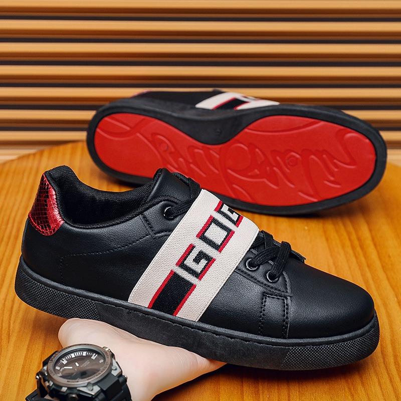Sneakers Casual Men Designer Rivet Bling Punk Board Shoes Fashion Microfiber Leather Fabric Height Increased Flat Platform Shoes