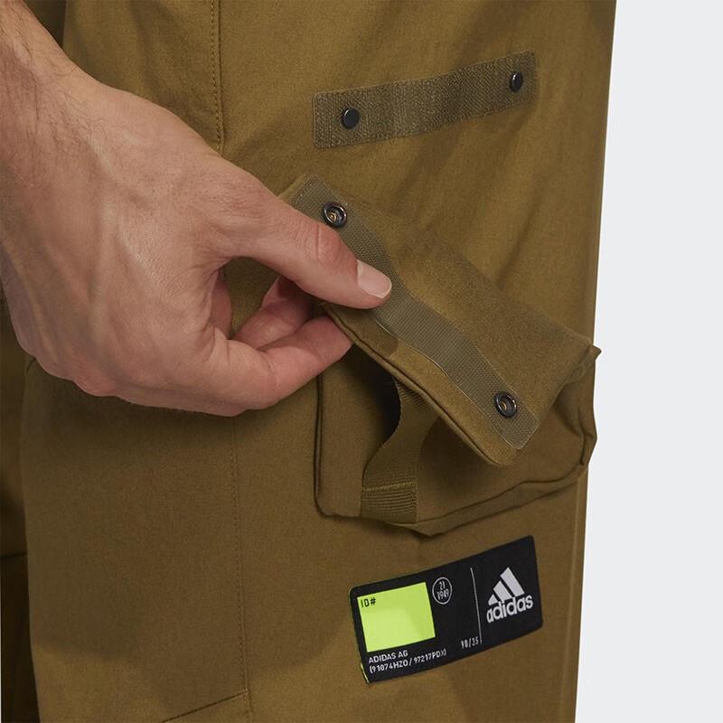 Adidas Towel Custom Cargo Pants Men Bottoms Brown GP0943