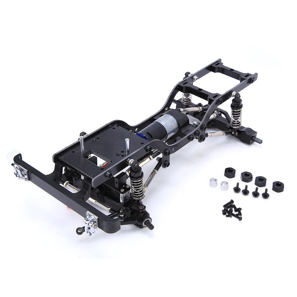 Metal RC Car Body Chassis Frame Kit Fits for MN D90 1 12 Climbing Car(Black S MN 90BL )