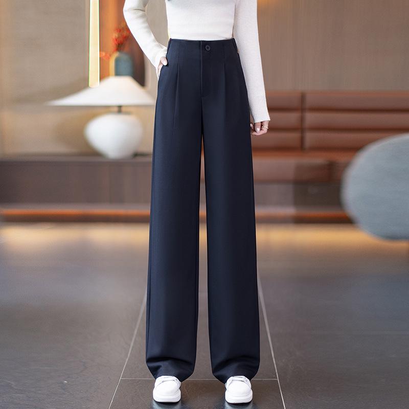 

Stylish Women s High-Waisted Stretchy Straight-Leg Pants - Slimming, Loose Fit, Versatile Wide-Leg for Spring/Winter 2026. 3XL /31 [135-145 lbs]
