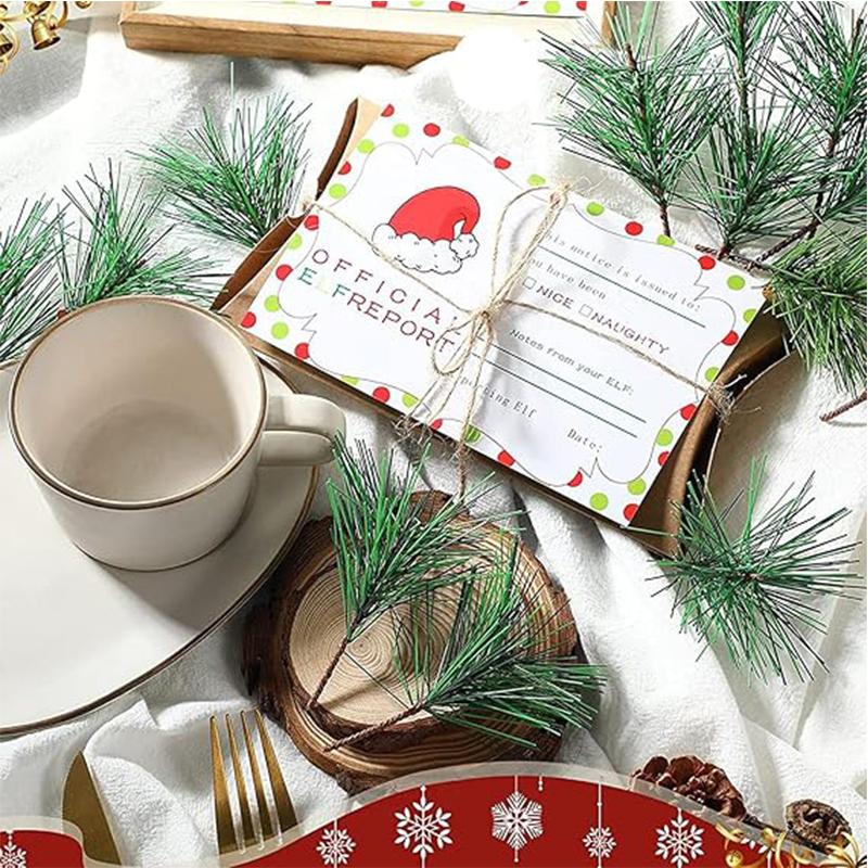 5/10Pcs Artificial Pine Needle 11CM Branch Green Plant Pine Needle for DIY Christmas Thanksgiving Wedding Home Garden Decoration