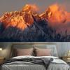 Sunset Peak Natural Landscape Tapestry Wall Hanging Bedroom Dormitory Room  Decoration Background Cloth Home