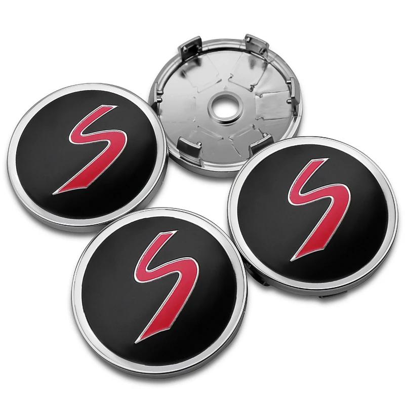 

4Pcs 60mm Car Wheel Center Hub Caps Rim Cover Emblem Badge Decoration For MINI Cooper One S F54 F55 F56 R56 R60 Clubman Coupe