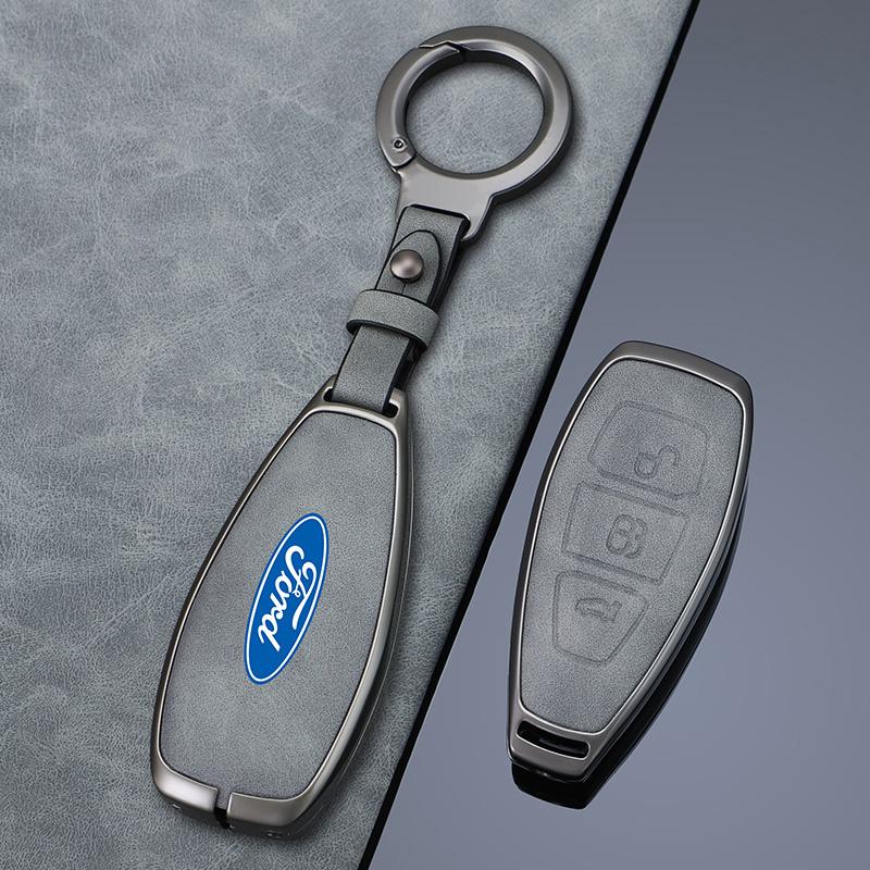 New Leather Car Full Cover Smart Remote Key Case for Ford Focus 3 4 ST Mondeo MK3 MK4 Fiesta Fusion Kuga 2013 2014 2015 2017