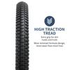 YunSCM Set of 2, 22x1.95 Tires, 22x1.95 53-457 Bicycle Tires + 22x1.75/2.25 Tubes with 32mm American Valves + Tire Lever, Y-226