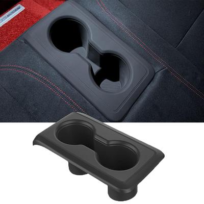 Fucaten Car Cup Holder for Honda Civic Type R FL5 2021 Console Car Drink Holder TPE Material (September Onwards) Tray, Cover, Storage, (Back Seat)