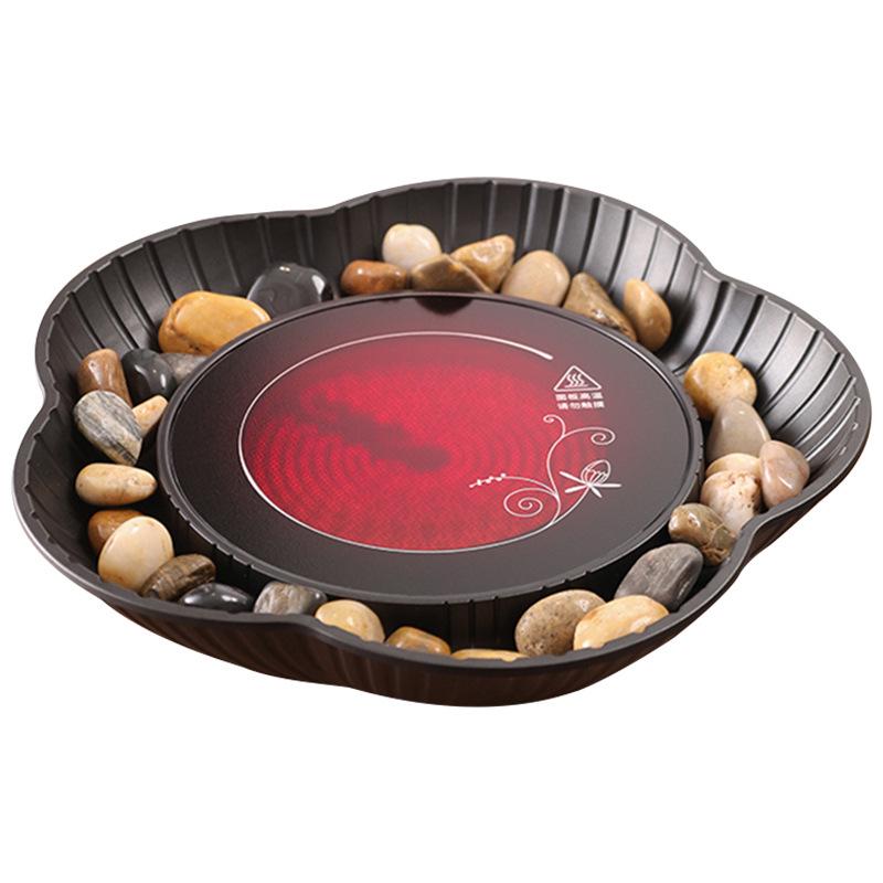 Chinese Style Indoor Tea and Wine Warmer Set with Electric Ceramic Stove and Glass Teapot