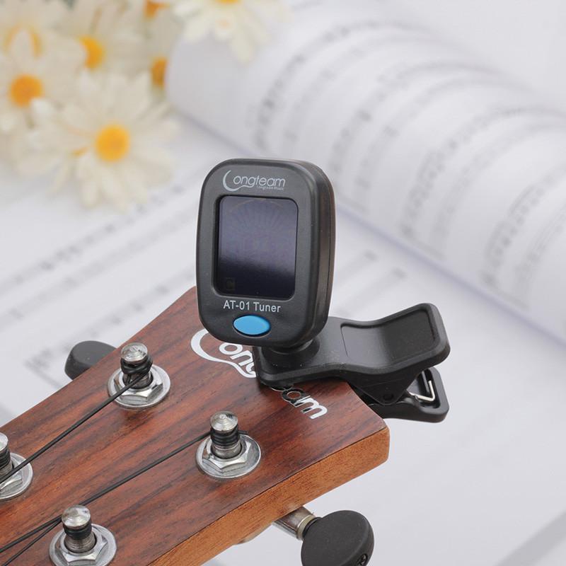 Multi-Instrument Tuner for Guitar, Bass, Violin, and Ukulele чёрный