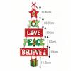 Santa Claus Christmas Hanging Flag Snowman Door Decor 2025 Door Sign Pendant  Party Decor