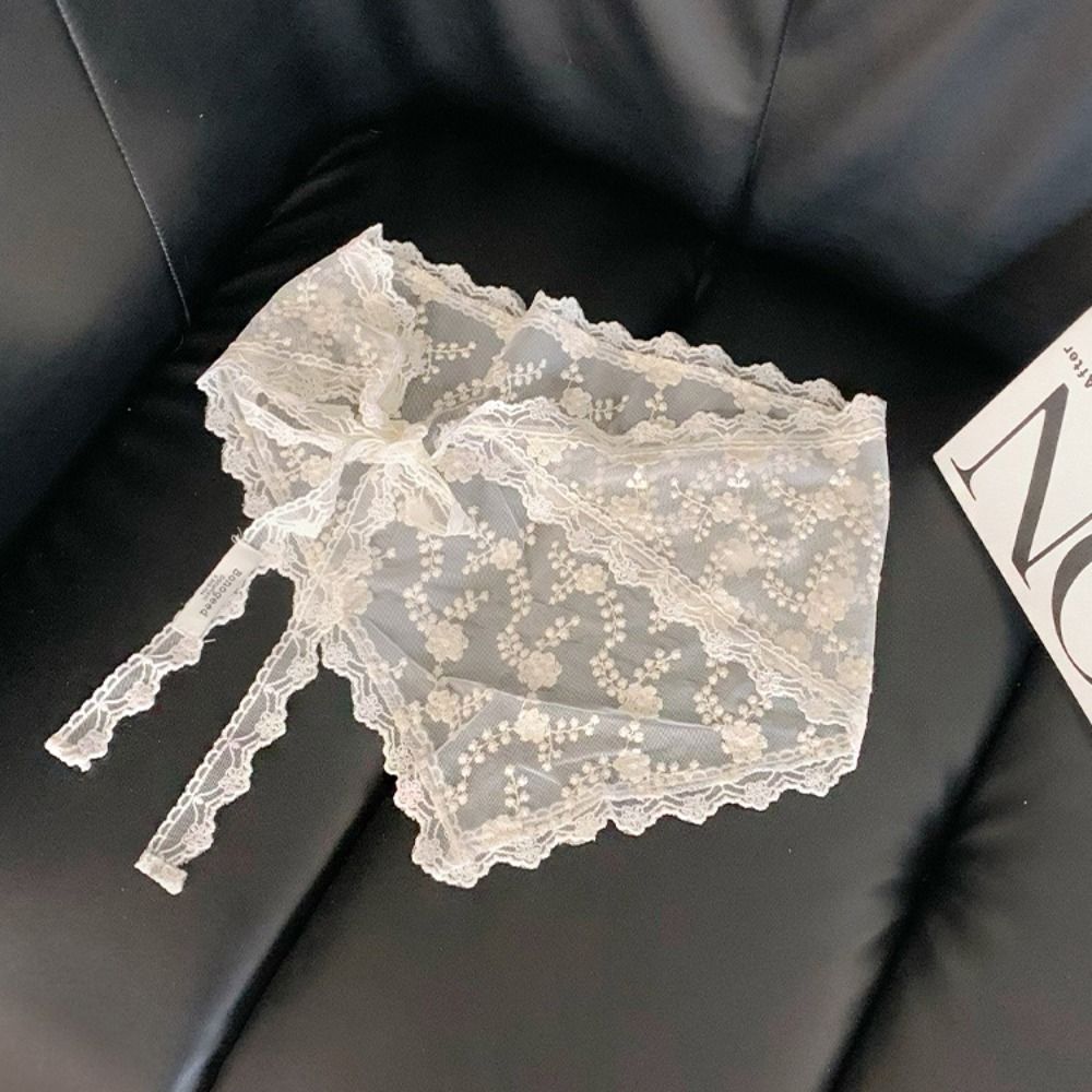 Embroidered Lace Triangle Scarf Ethnic Style Skirt Curtain Elegant Triangle Waistband Travel