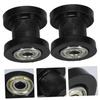 ibasenice 2pcs Chain Tensioner Chain Roller Tensioner Bearing Wheel Guide Roller Chain Slider Guide Roller Wheel Roller Bike Chain